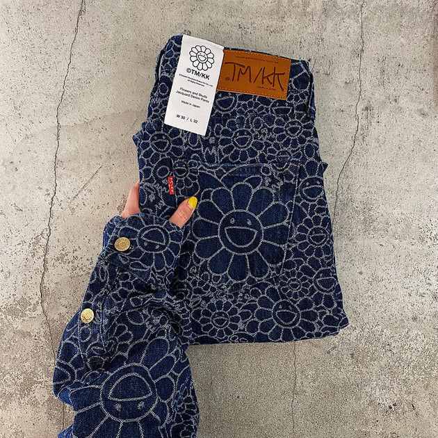 kaikaikiki Flowers Skulls Denim Haori