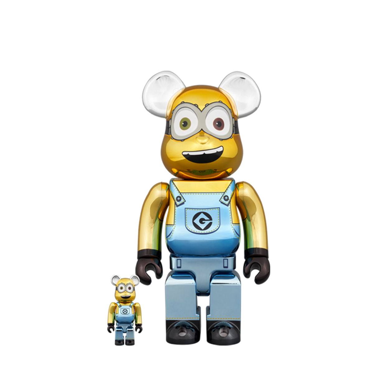 ベアブリック　ミニオン　ボブ　100%u0026400% BE@RBRICK(ベアブリック) - MINIONS - BOB Chrome Ver. 100％ \u0026 400