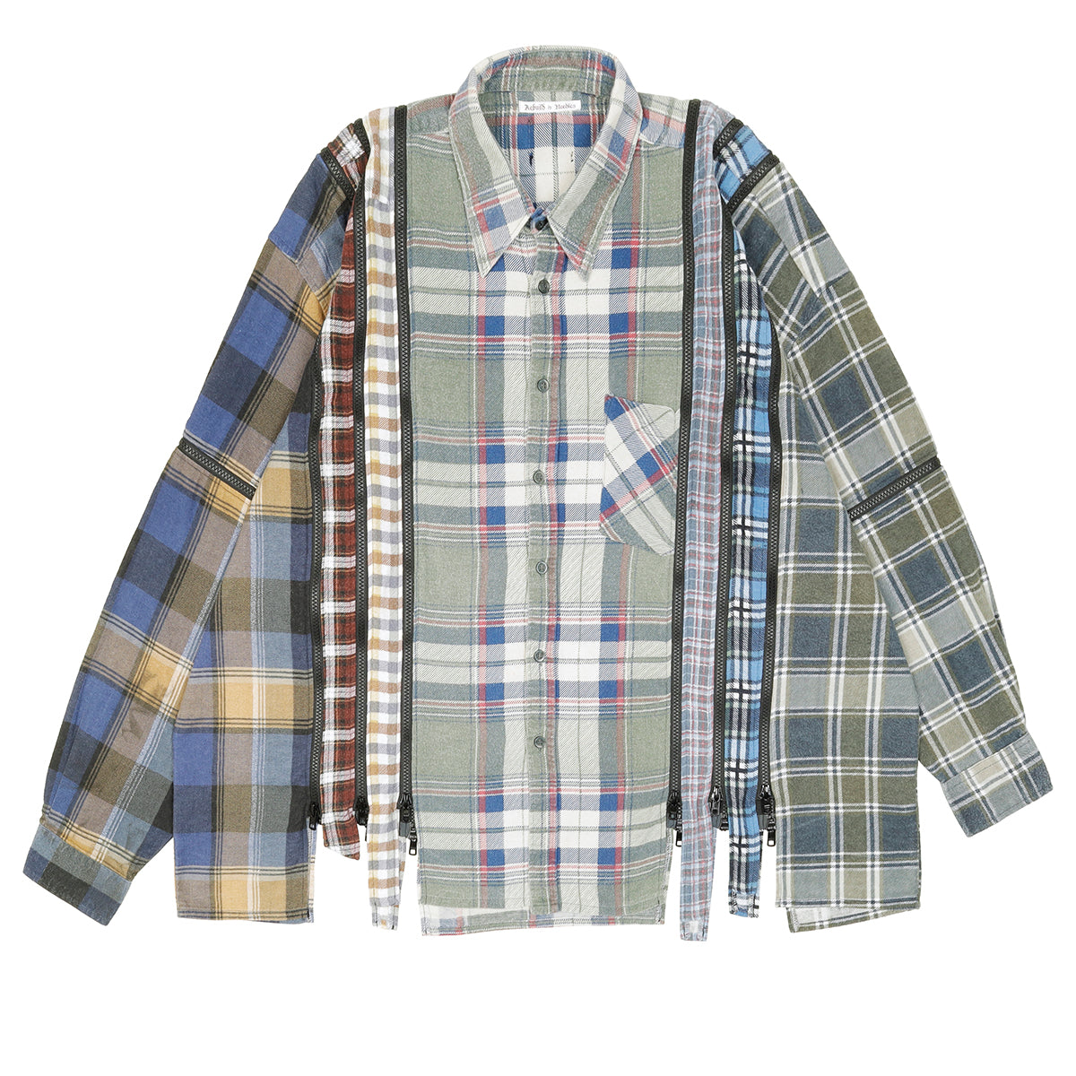 Needles - REBUILD BY NEEDLES FLANNEL SHIRT 7 CUTS ZIPPED WIDE SHIRT Shirt |  cherry Online Official Mail Order Site – cherry fukuoka