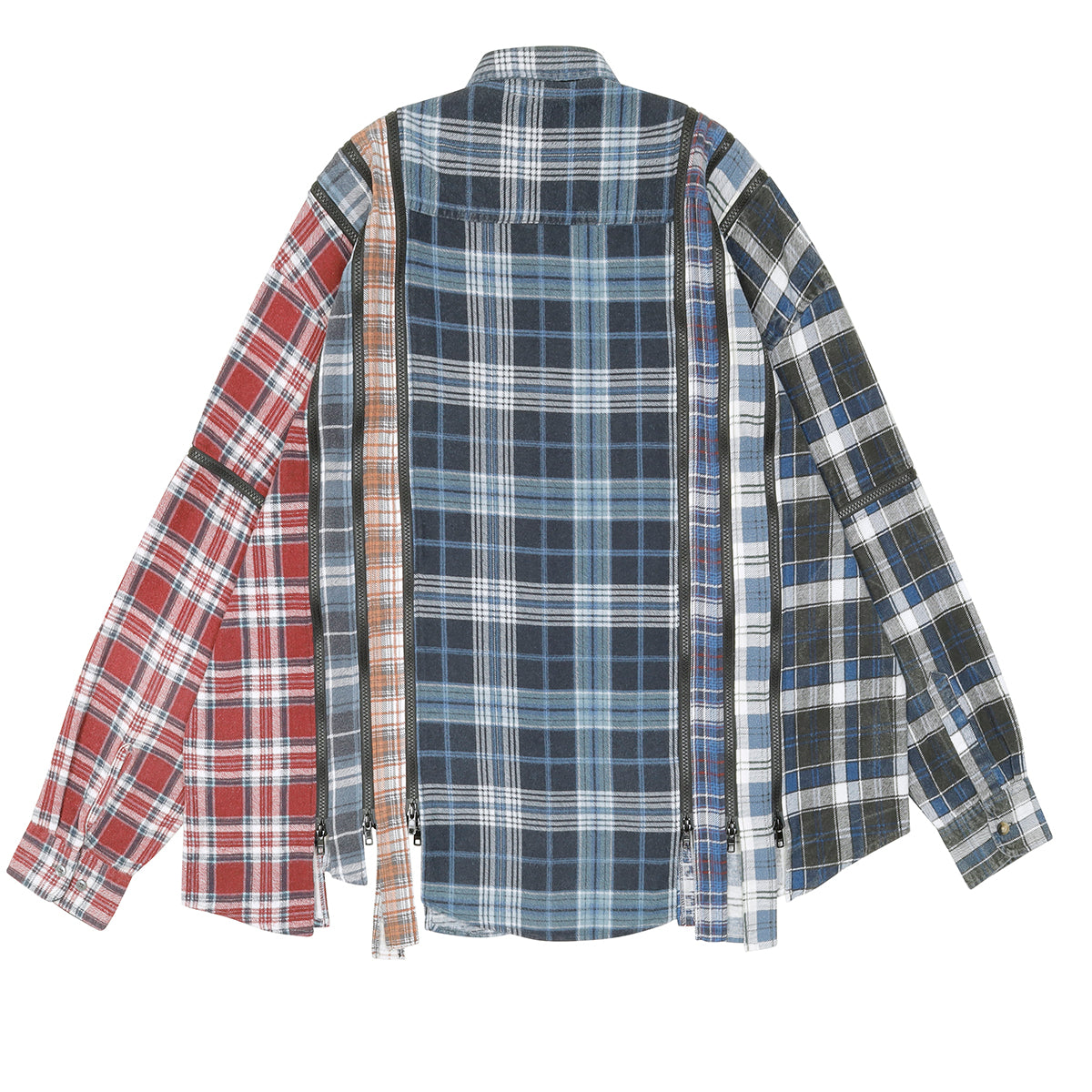 Needles - REBUILD BY NEEDLES FLANNEL SHIRT 7 CUTS ZIPPED WIDE SHIRT Shirt |  cherry Online Official Mail Order Site – cherry fukuoka