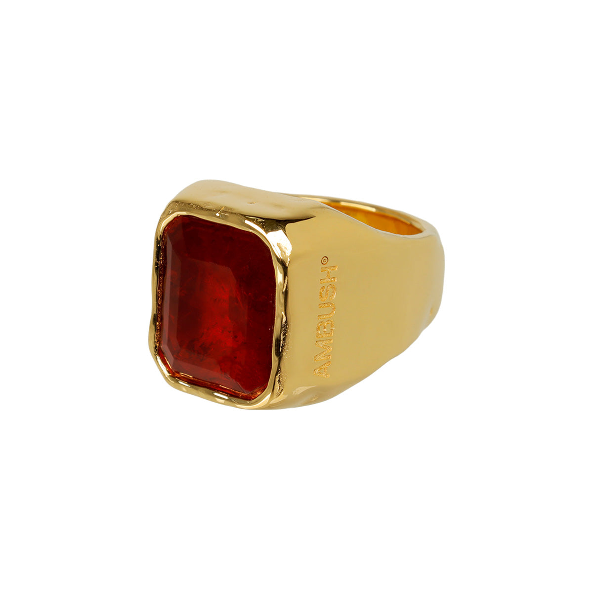 AMBUSH(アンブッシュ) - SQUARE CUT STONE RING RED 指輪 | cherry