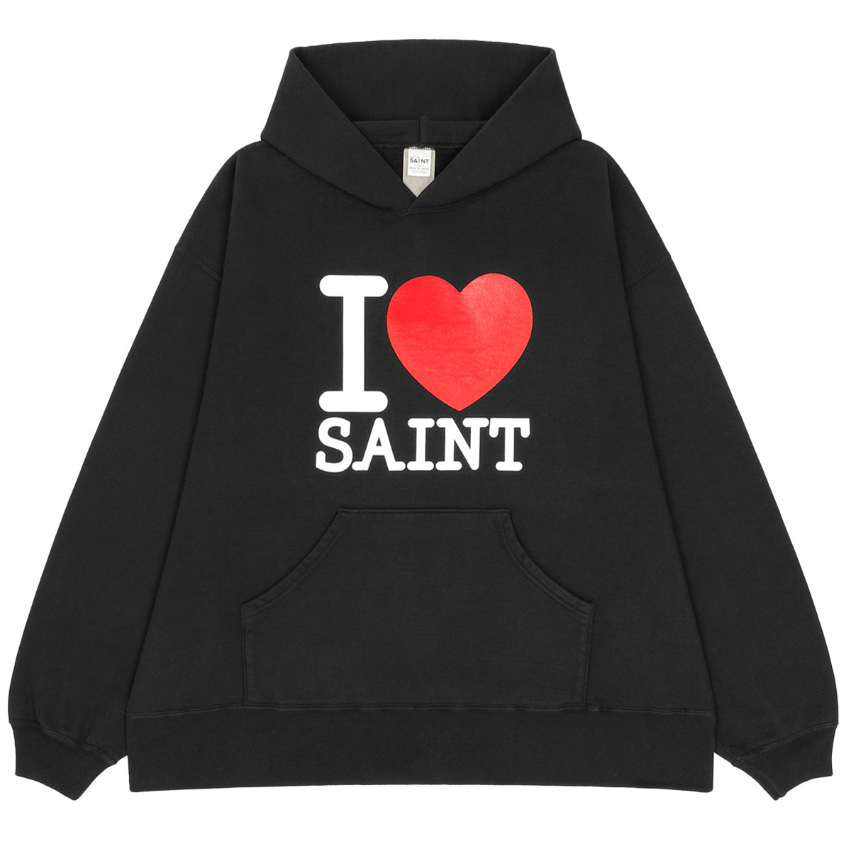 SAINT M××××××（セントマイケル）- SM057 I LOVE SAINT HOOIDE BLACK