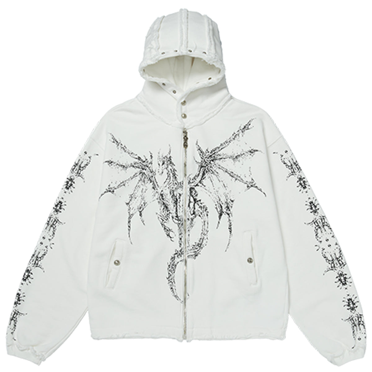 Billie eilish white hoodie bershka sale