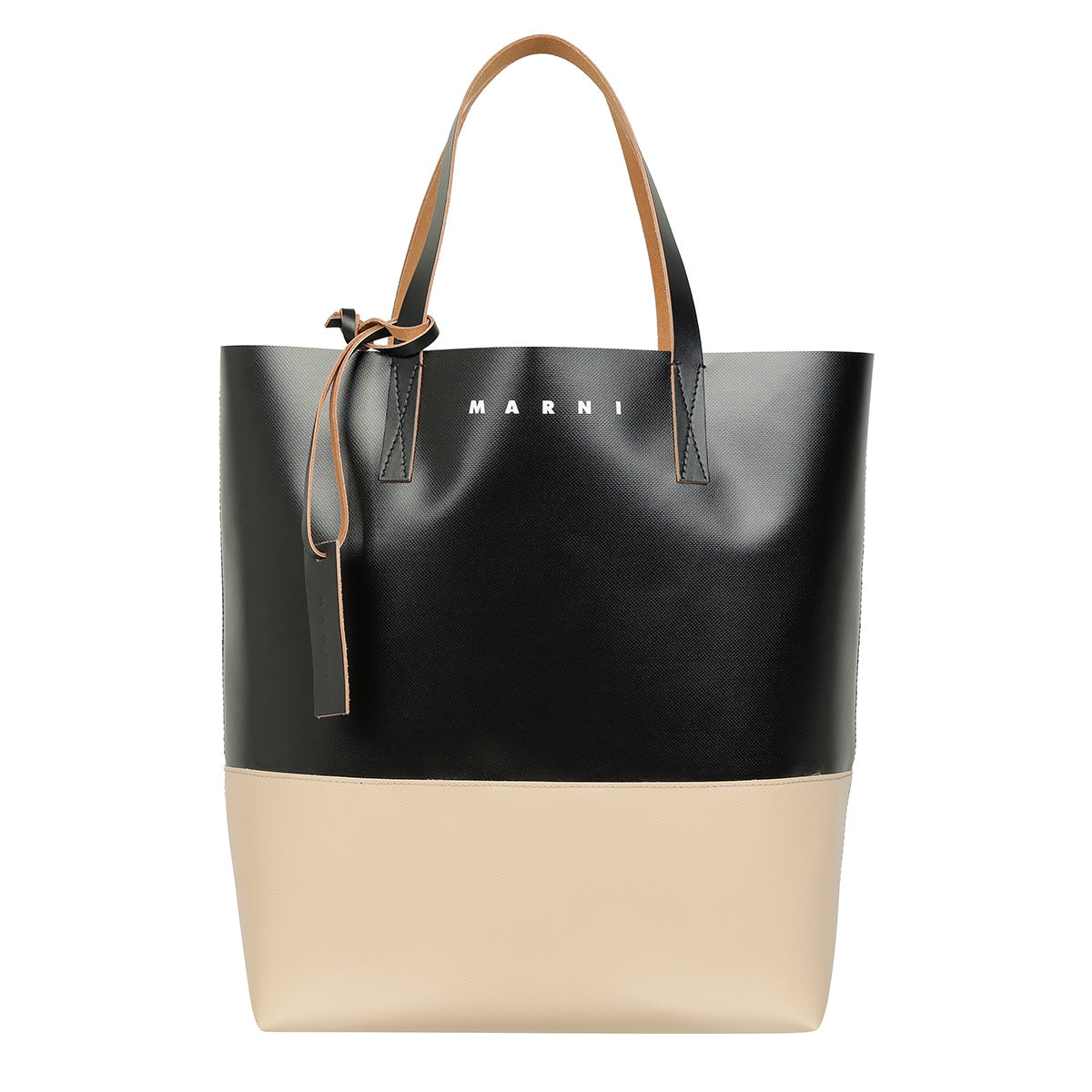 Marni two best sale tone leather tote