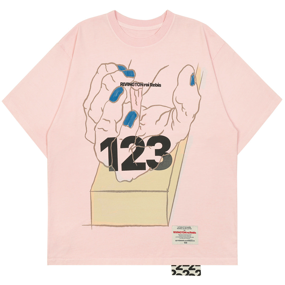 RIVINGTON roi rebis - PASSION S/S TEE PINK T-shirt | cherry