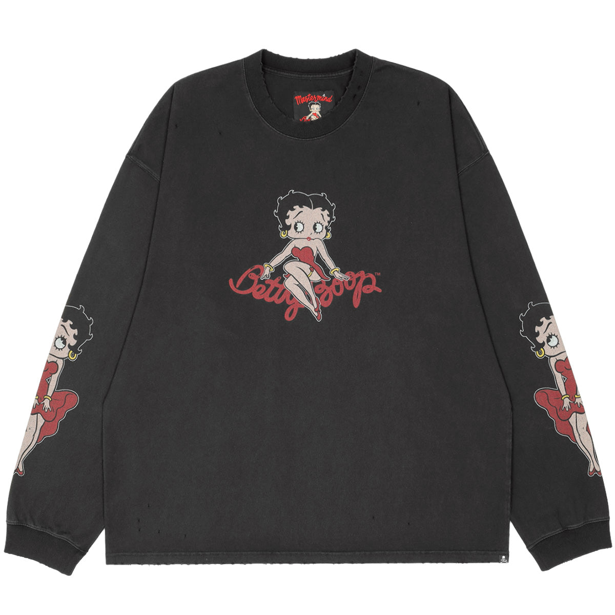MASTERMIND WORLD - MASTERMIND WORLD x Betty Boop™ BOXY DAMAGED L/S