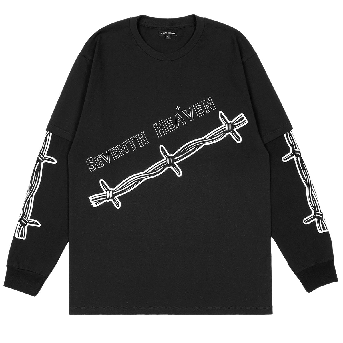 SEVENTH HEAVEN（セブンス ヘブン） - BARBED WIRE JESUS 2 LAYER L/S