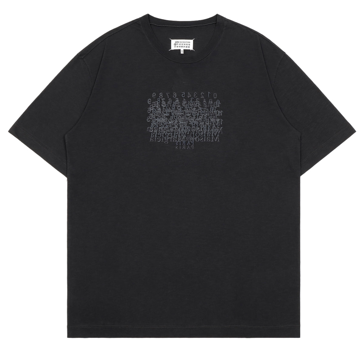 Maison Margiela - NUMBERED COTTON T-SHIRT BLACK T-shirt | cherry
