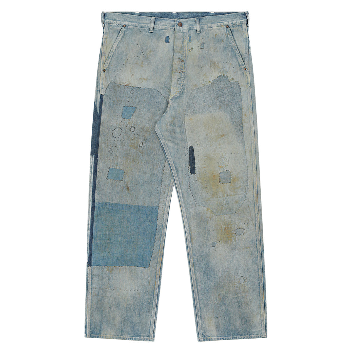 SAINT M××××××（セントマイケル）- SM085 DAMAGE PAINTER PANTS デニム