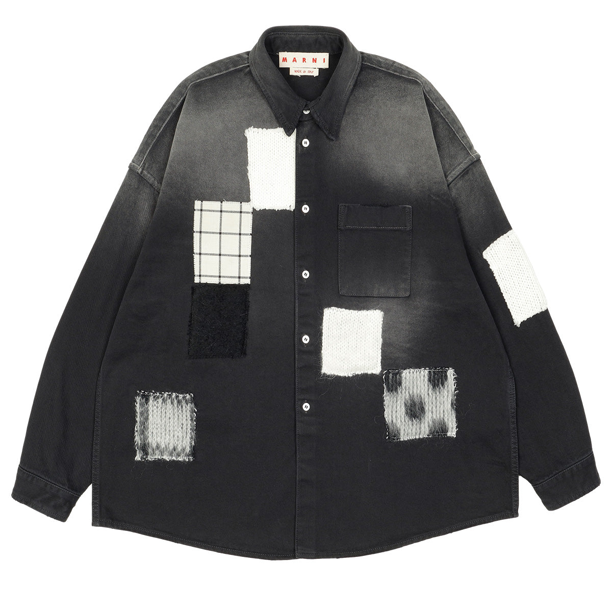 MARNI(マルニ) - PATTERNED PATCHES DENIM SHIRT シャツ | cherry