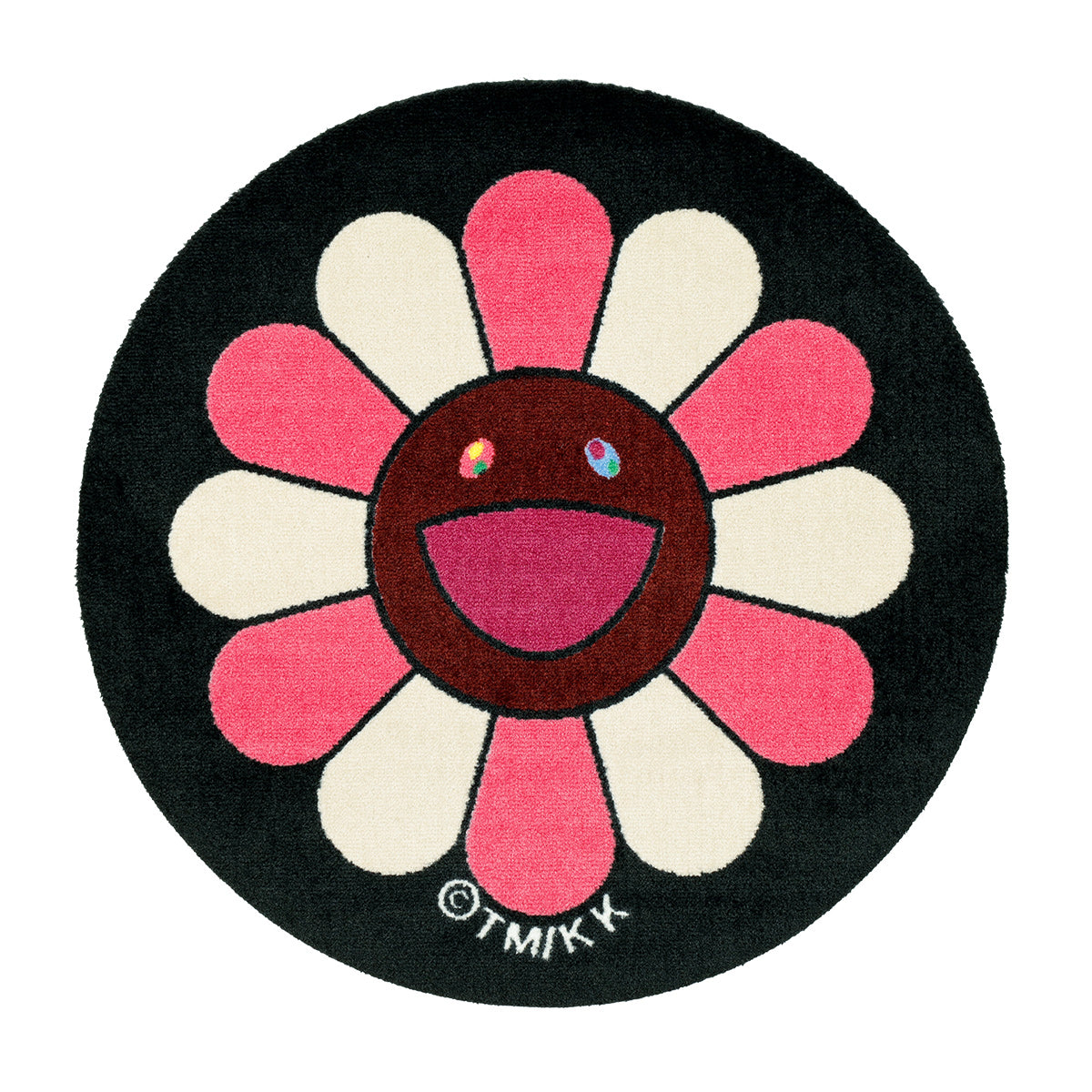 Takashi Murakami / kaikai kiki - 圆形地垫（花）粉红色垫子| cherry