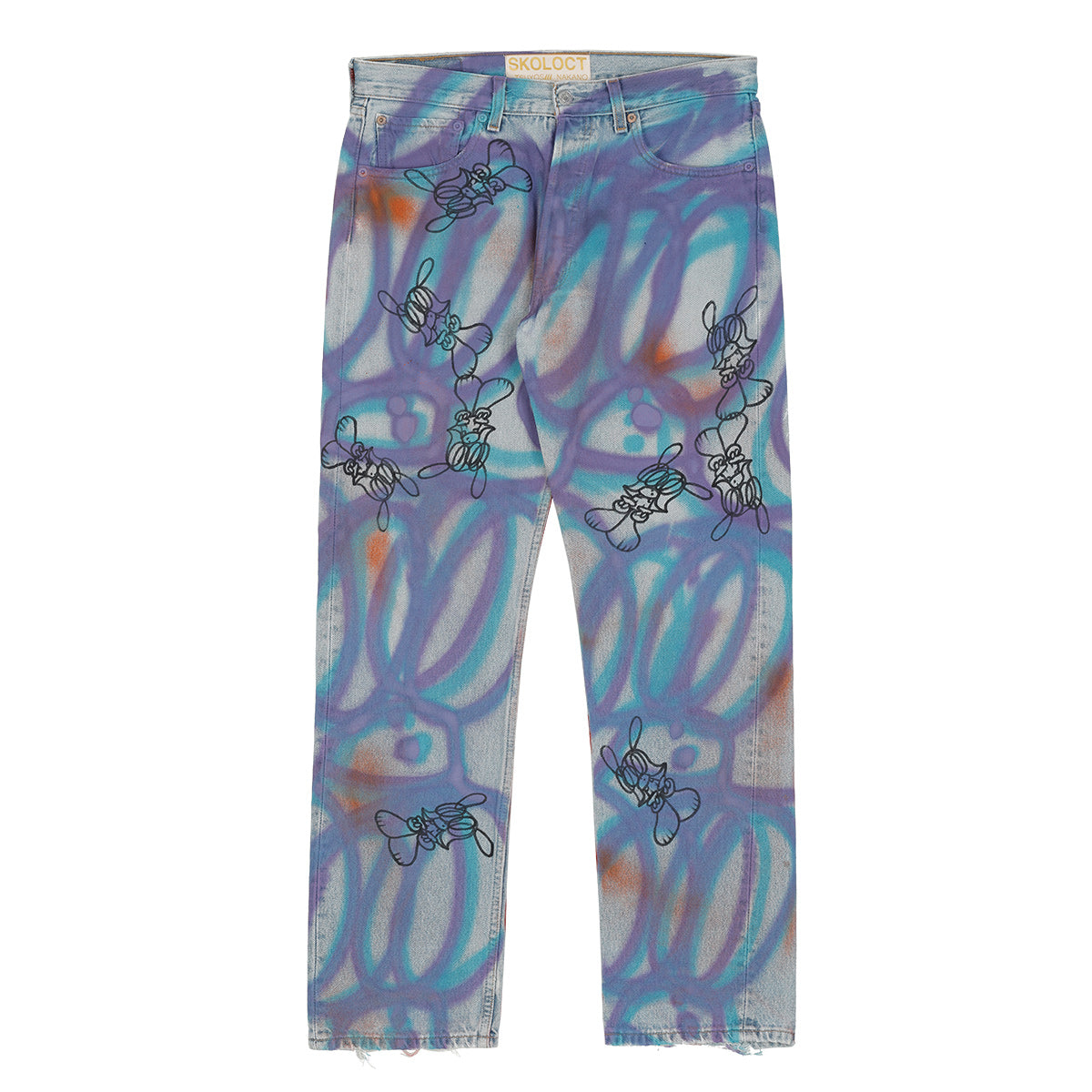 SKOLOCT - PAINTED SKO DENIM Denim Pants | cherry Official Online