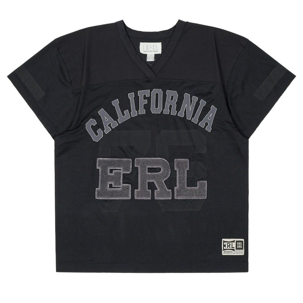 ERL (イーアールエル) - MESH FOOTBALL TEE Tシャツ | cherry 