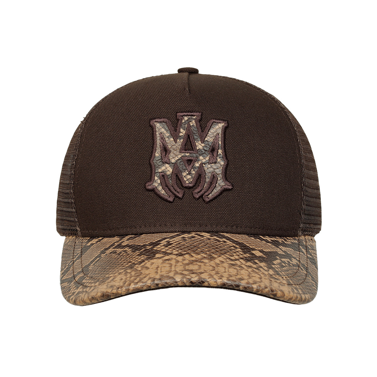 AMIRI(アミリ) - SNAKE MA TRUCKER HAT BROWN キャップ | cherry