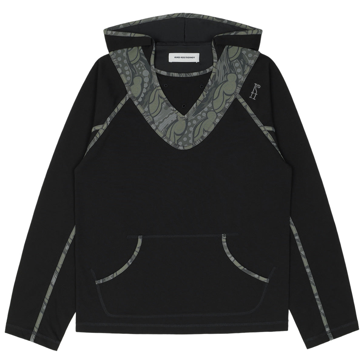 KIKO KOSTADINOV (キコ・コスタディノフ) - GIZI HOODED TOP BLACK