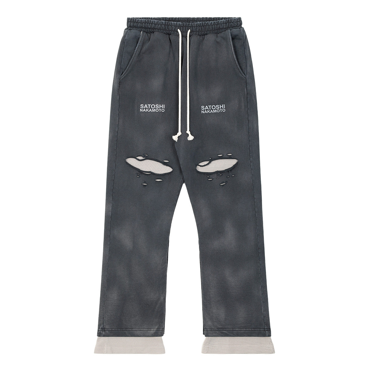 SATOSHI NAKAMOTO (サトシナカモト) - HOLY GHOST LAYERED SWEATPANT