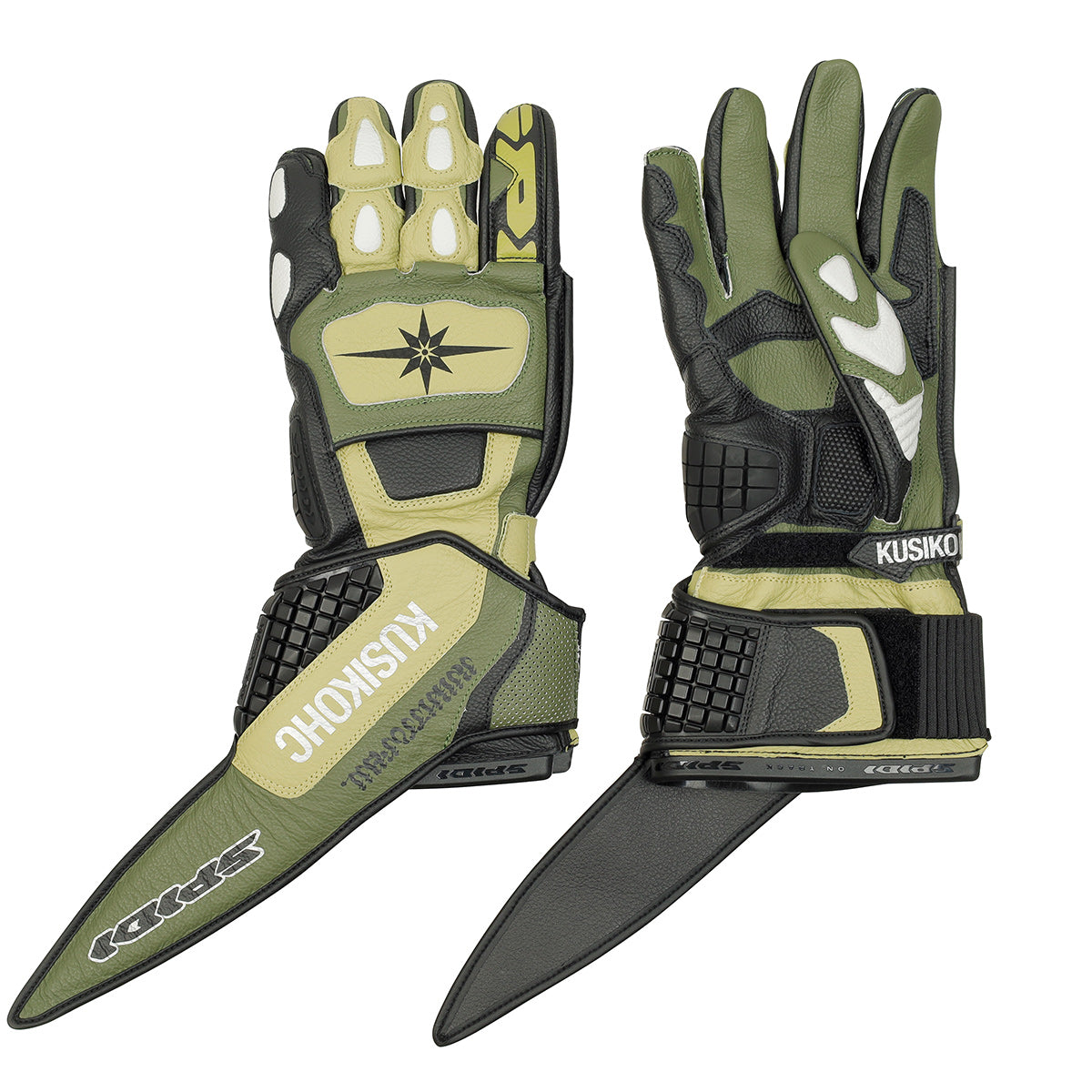 KUSIKOHC - KUSIKOHC SPIDI GLOVES BLACK/DARK GREEN gloves | cherry