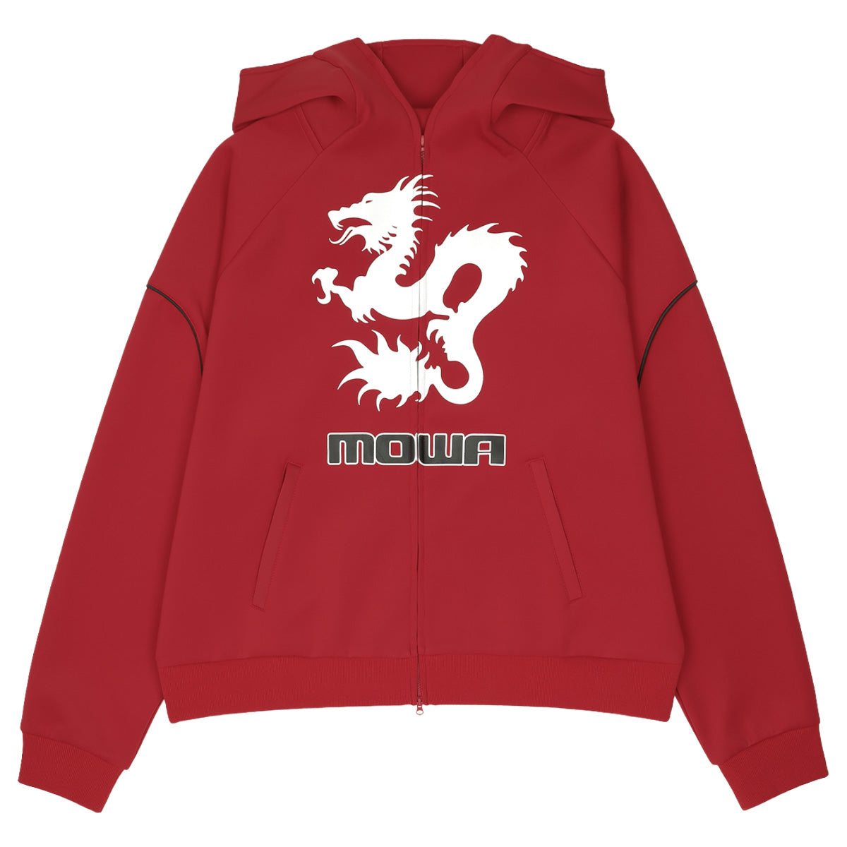 Mowalola (モワローラ) - ZUSHI TRACK TOP RED ジップパーカー