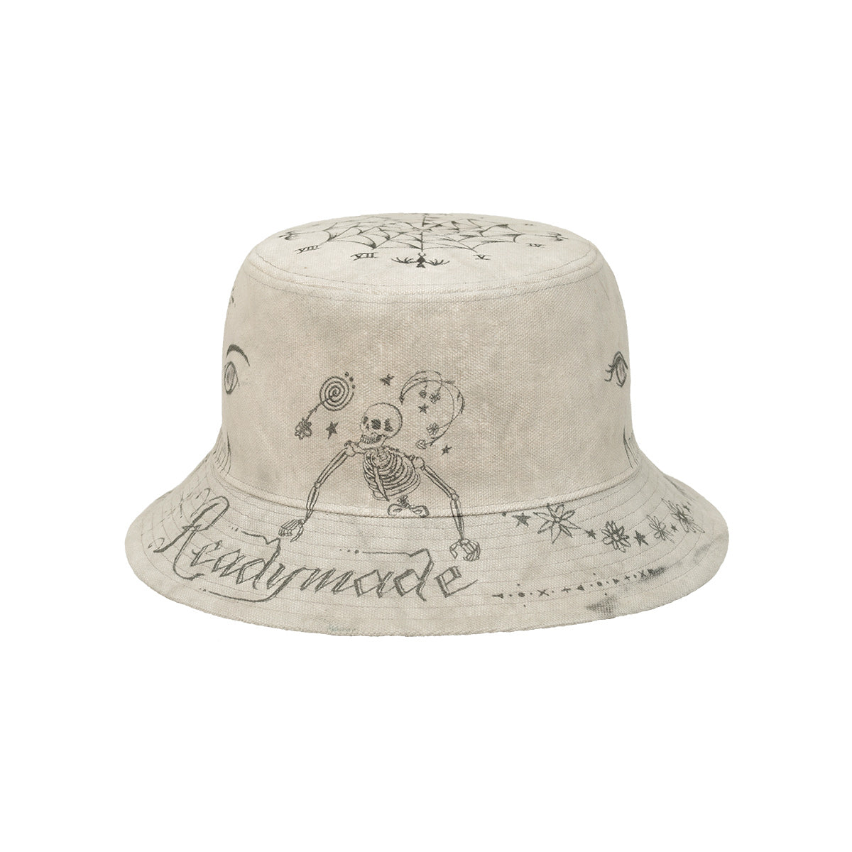 READYMADE - Dr.Woo TATOO BUCKET HAT WHITE hat | cherry online mail