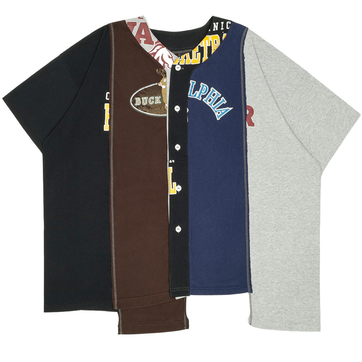 Needles (ニードルズ) - Rebuild by Needles 4 CUT WIDE BASEBALL TEE 
