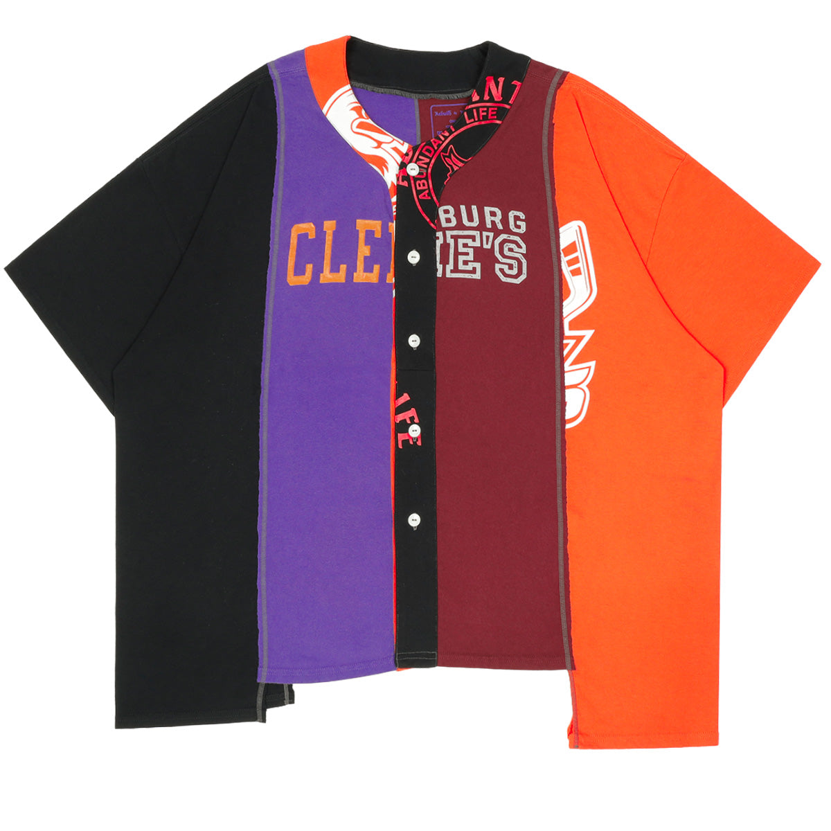 トップス Rebuild by NEEDLES Needles - Rebuild by Needles 4 CUT WIDE BASEBALL TEE - COLLEGE T