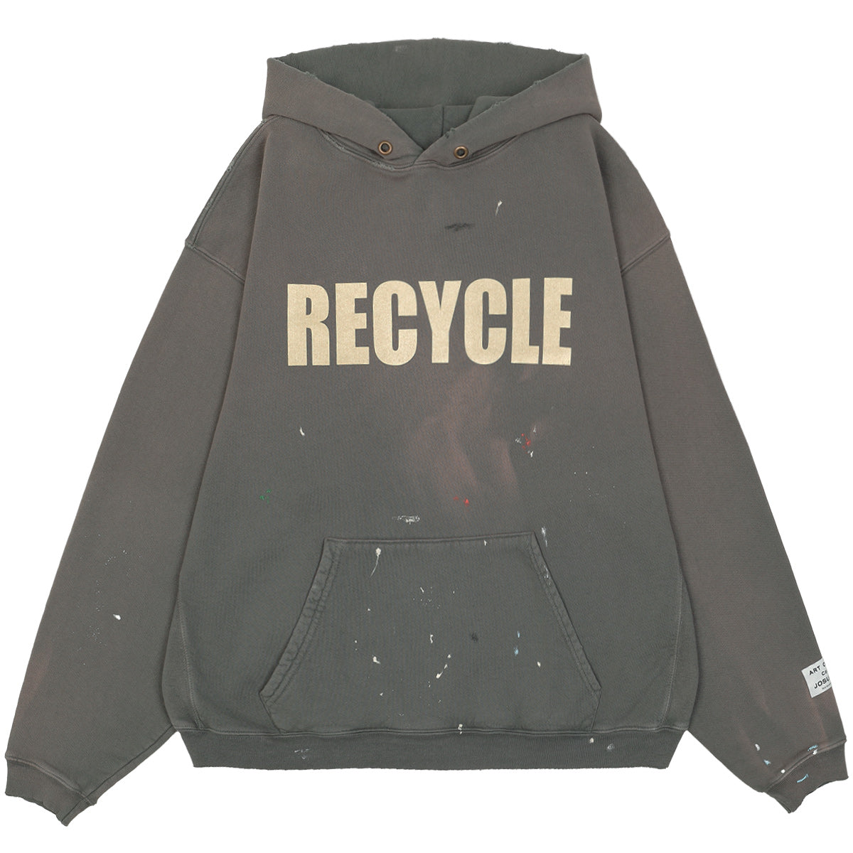 WashedBlackGallery Dept. 90's Recycle Hoodie Washed