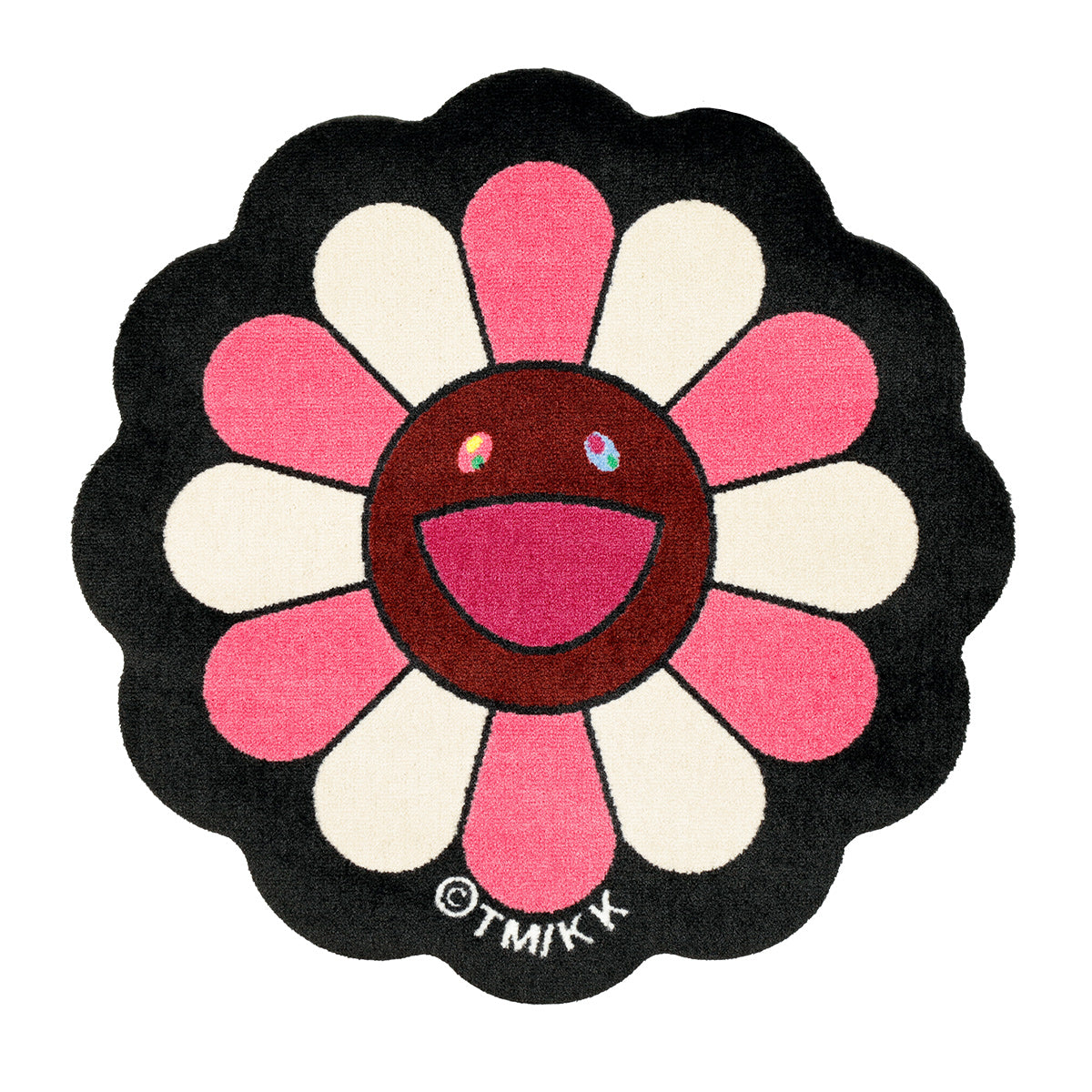 村上隆 Flower Floor Mat / Pink × White - ラグ