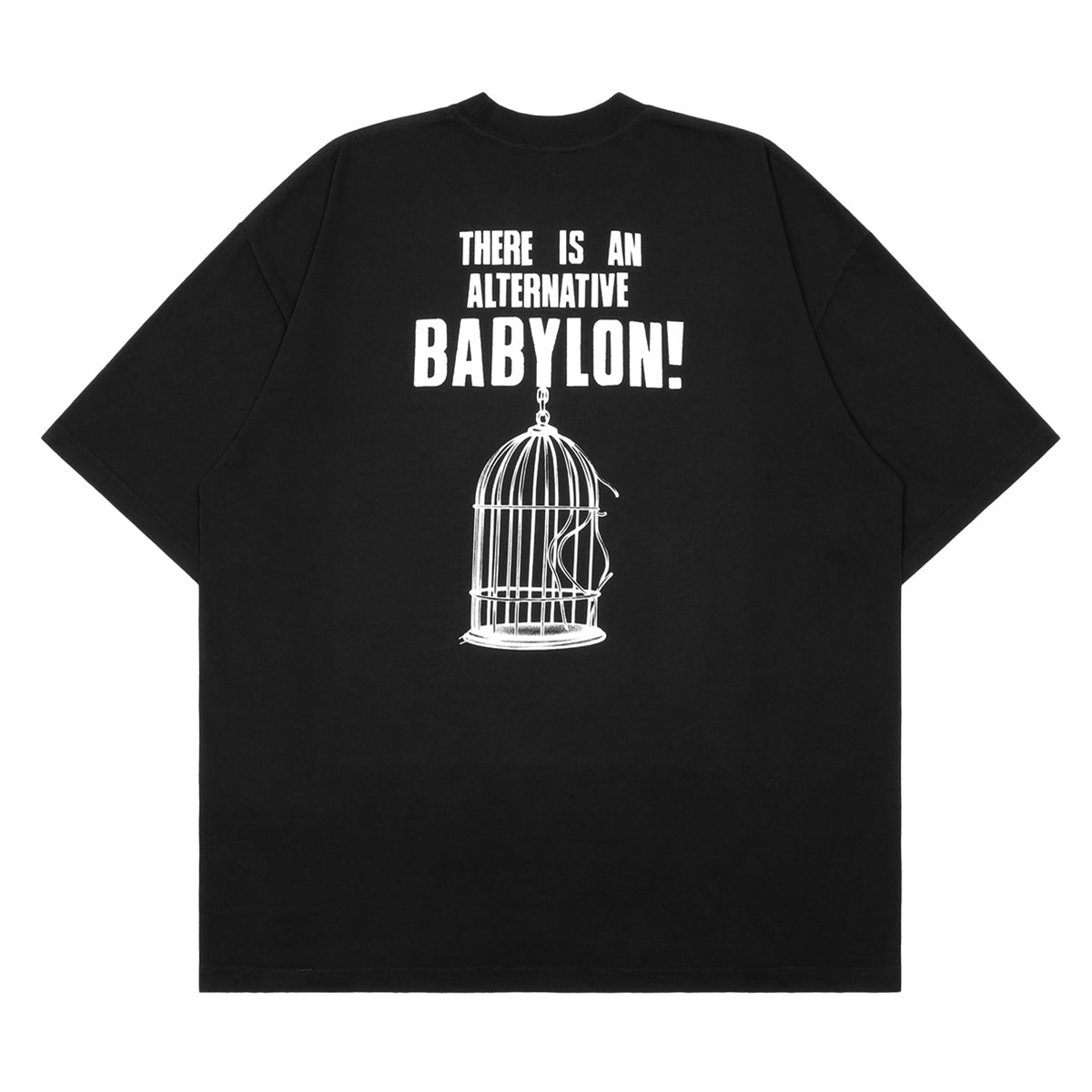 BABYLON LA（バビロンエルエー）- CAGED TEE JET BLACK Tシャツ 