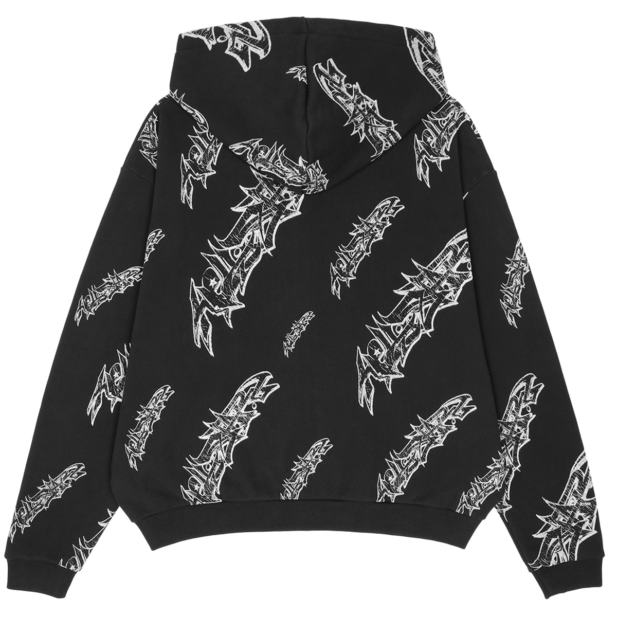 HELLSTAR (ヘルスター) - ROLL PRINT GRAFFITI ZIP UP BLACK ジップ