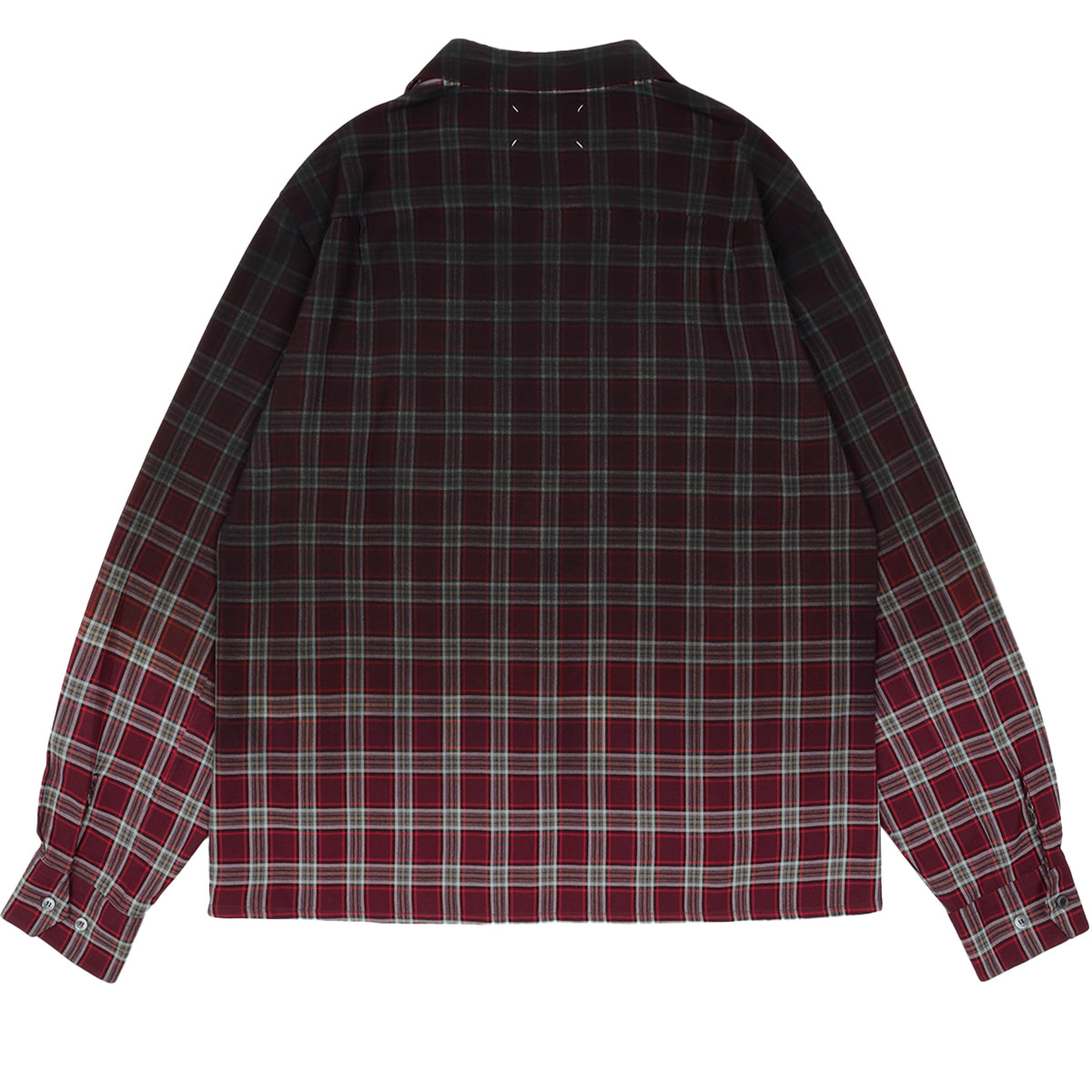 Maison Margiela (メゾン マルジェラ) - FADED CHECK SHIRT BORDEAUX