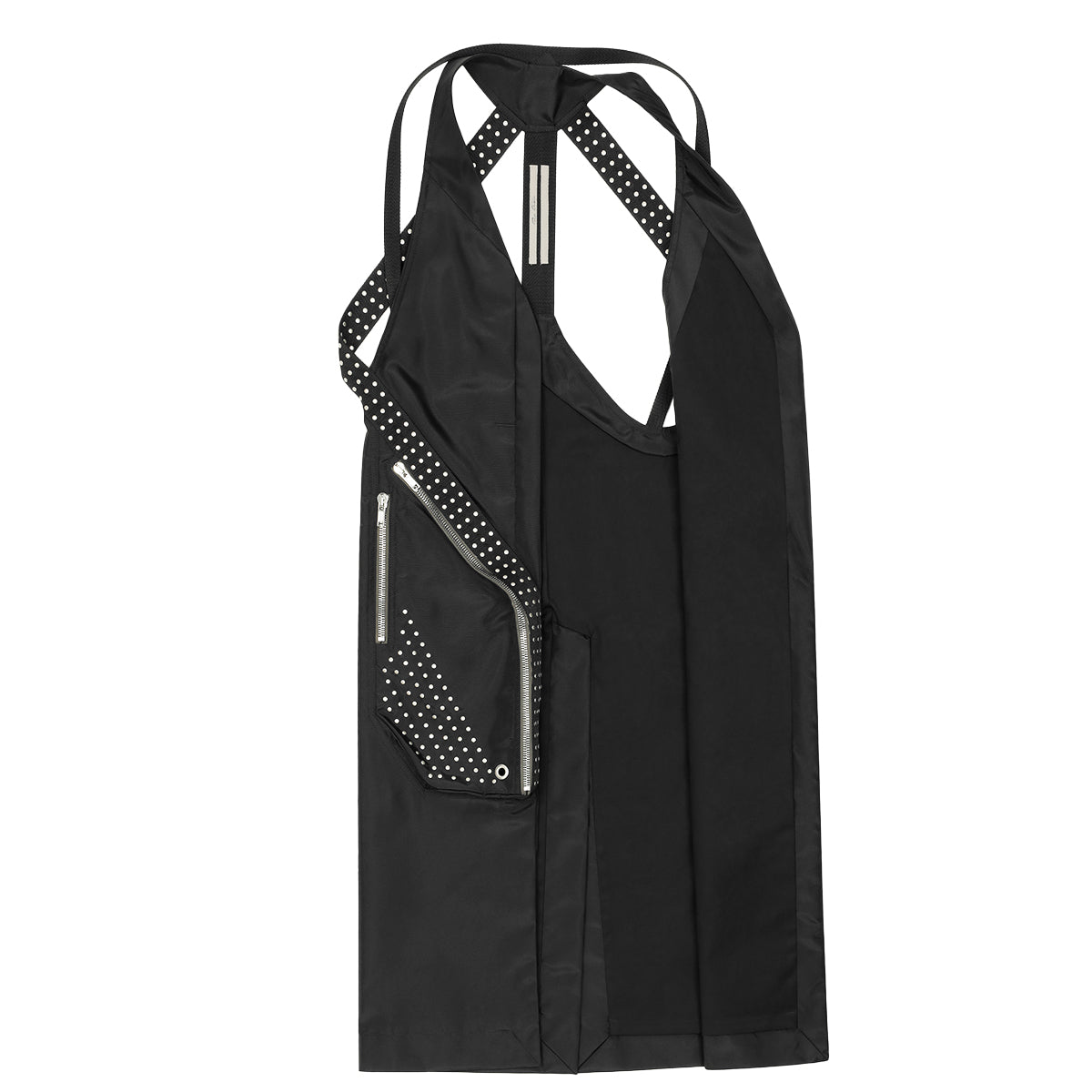 Rick Owens - TEMPLE S/S 26 TEMPLE VEST LONG BLACK Vest | cherry