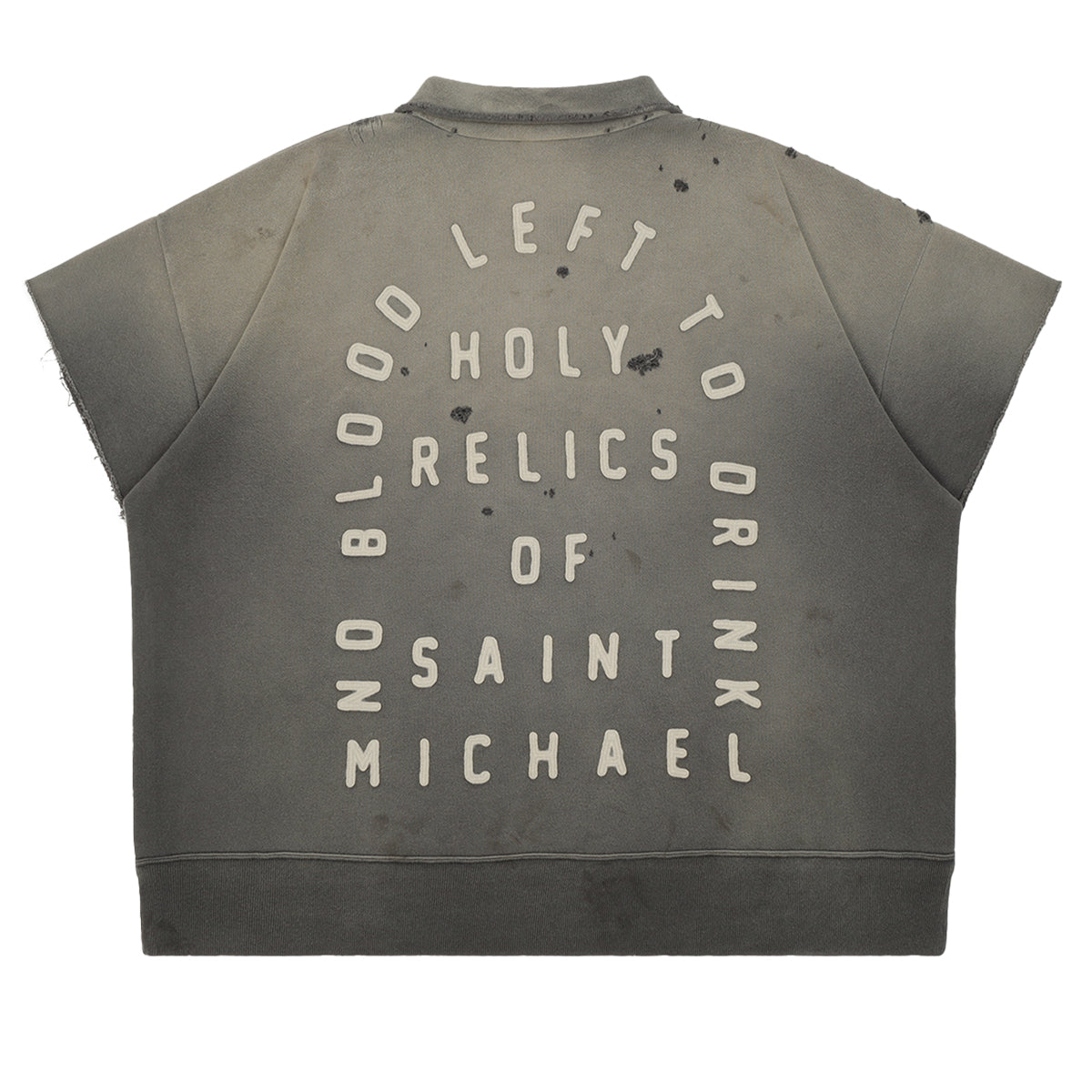 SAINT M××××××（セントマイケル）- SM052 SAINT S/S HALF ZIP SWEAT 