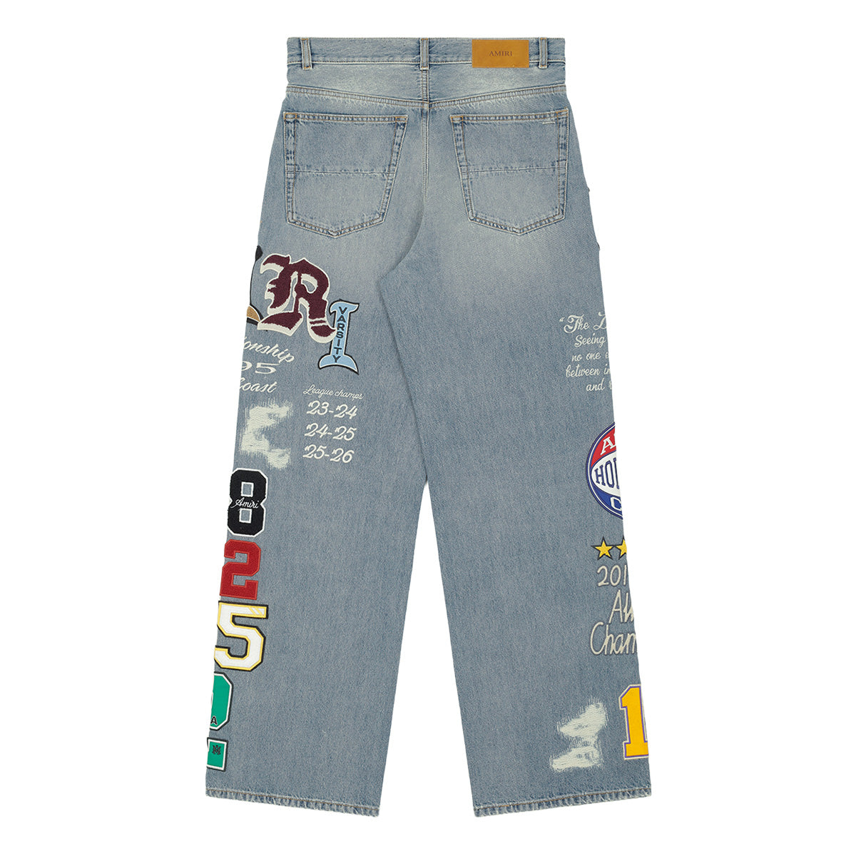 AMIRI(アミリ) - VARSITY PATCH BAGGY JEAN デニムパンツ | cherry