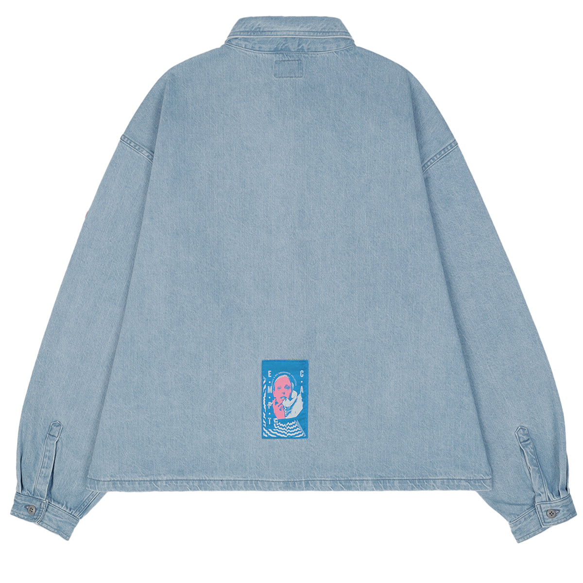 CAVEMPT - WASHED DENIM SHORT SHIRT JACKET | cherry online store