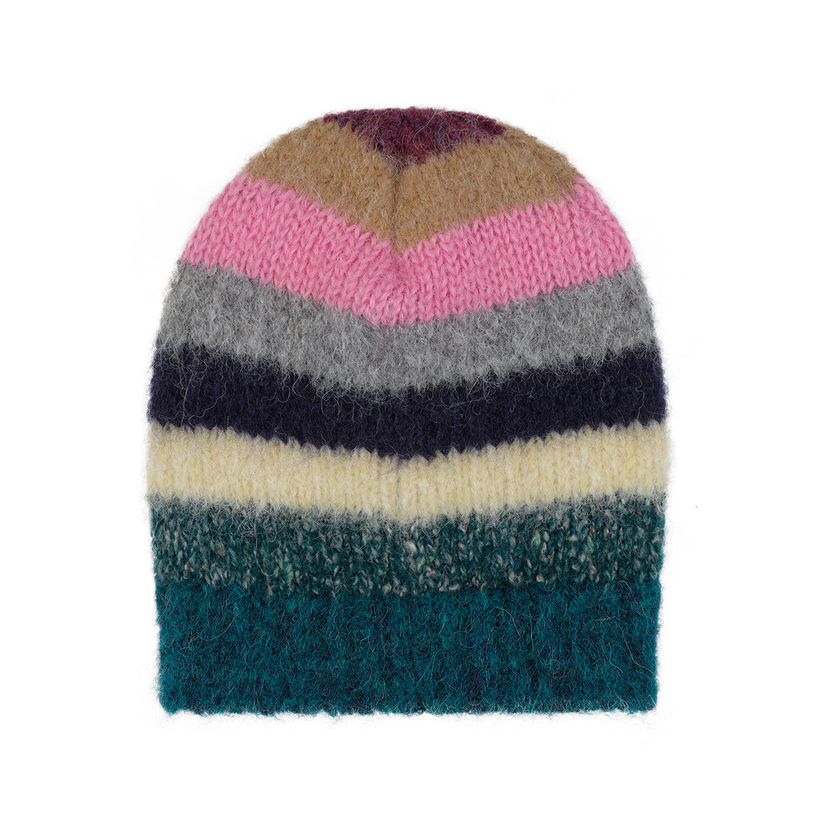ERL - Striped Alpaca Mohair Beanie | cherry official online store