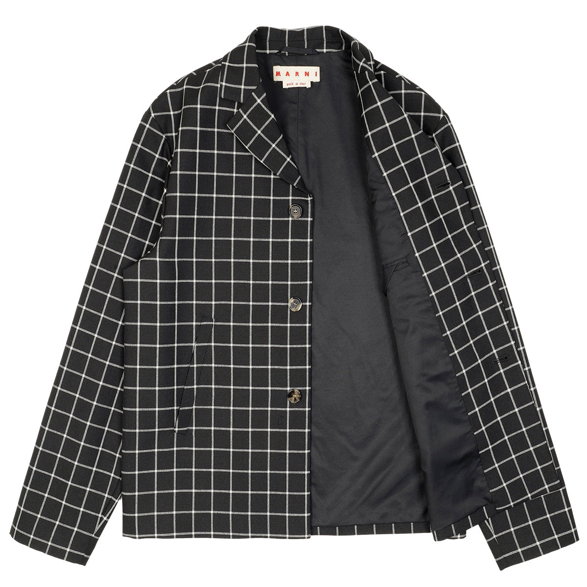 CHECKED WOOL JACKET