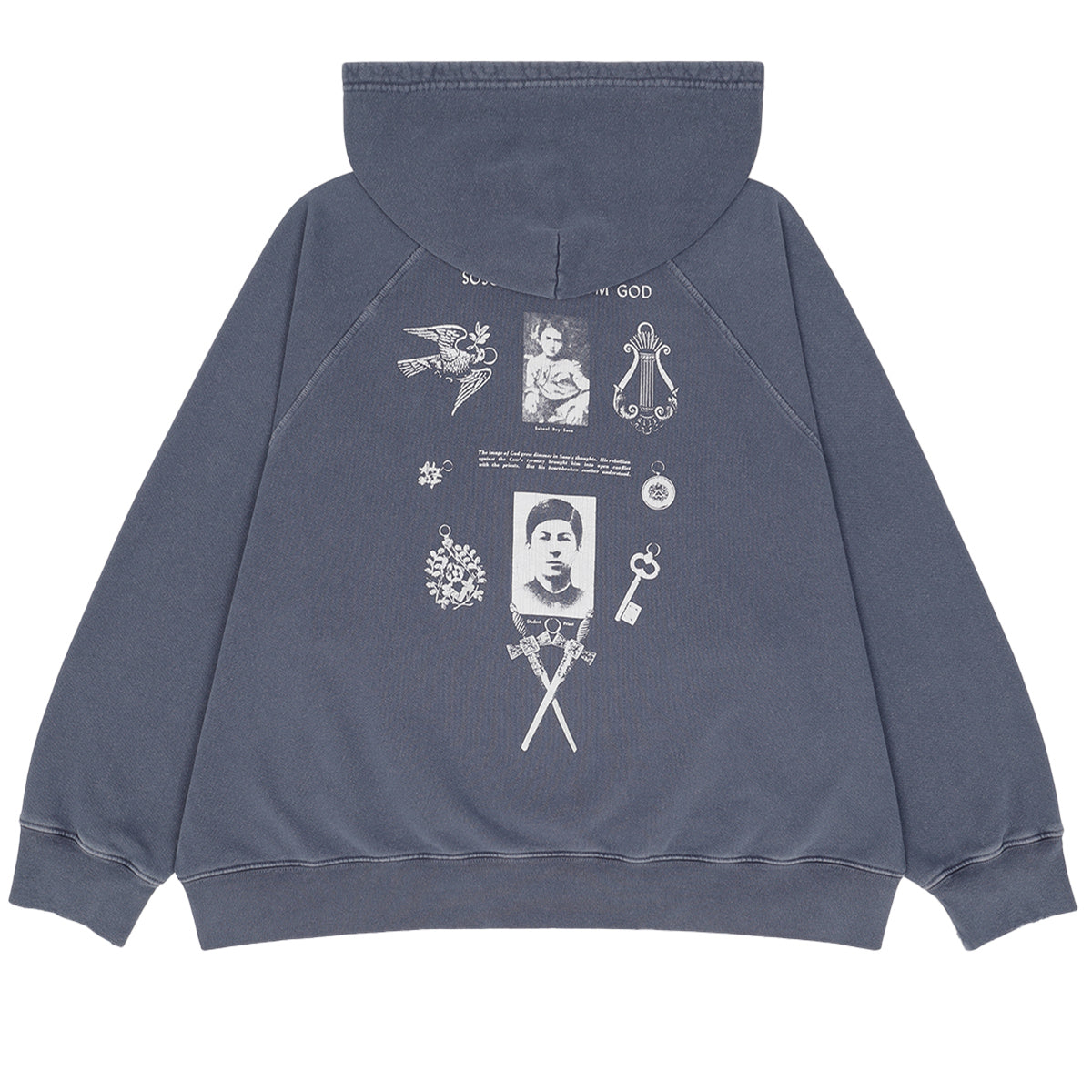 ENFANTS RICHES DEPRIMES - SOSO RAGLAN AFTERHOOD Hoodie | cherry 