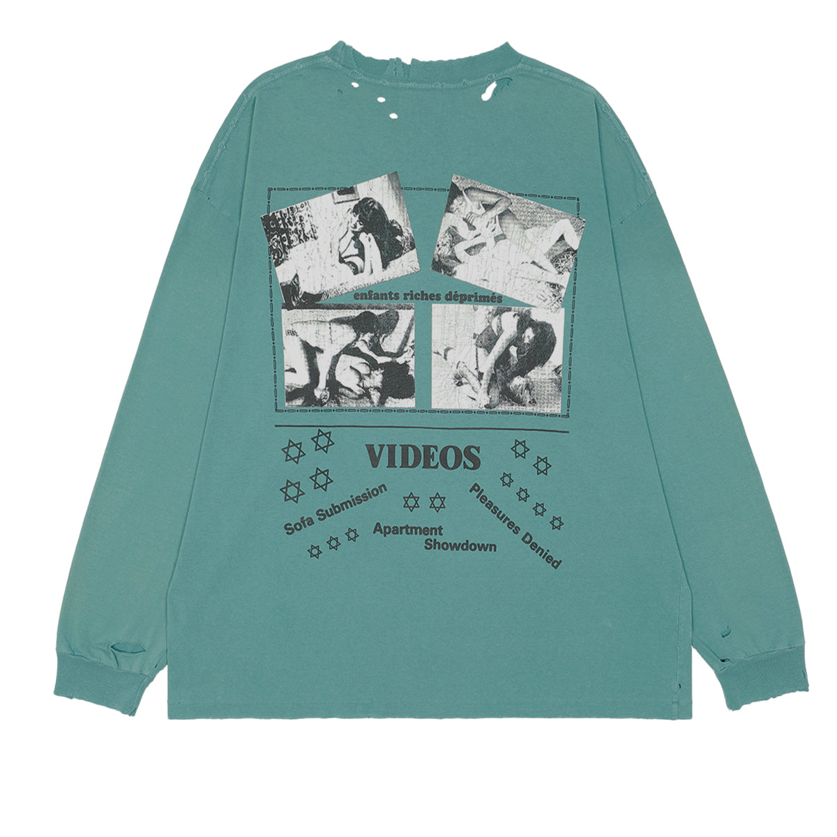 ENFANTS RICHES DEPRIMES (アンファン・リッシュ・デプリメ) - PLEASURES DENIED LS T-SHIRT ロングTシャツ  | cherry オンライン公式通販サイト – cherry fukuoka