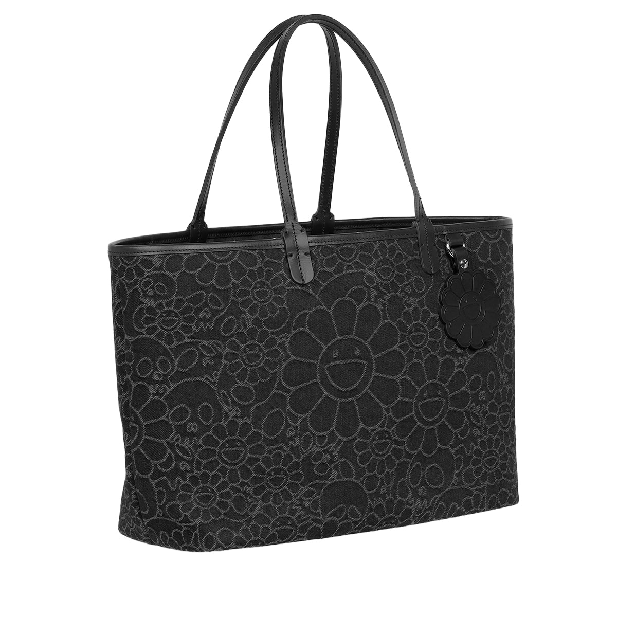 Takashi Murakami / kaikai kiki(タカシ ムラカミ/ カイカイキキ) - Flowers & Skulls  Jacquard Denim Leather Tote bag -Medium- black バッグ | cherry オンライン公式通販サイト –  cherry fukuoka