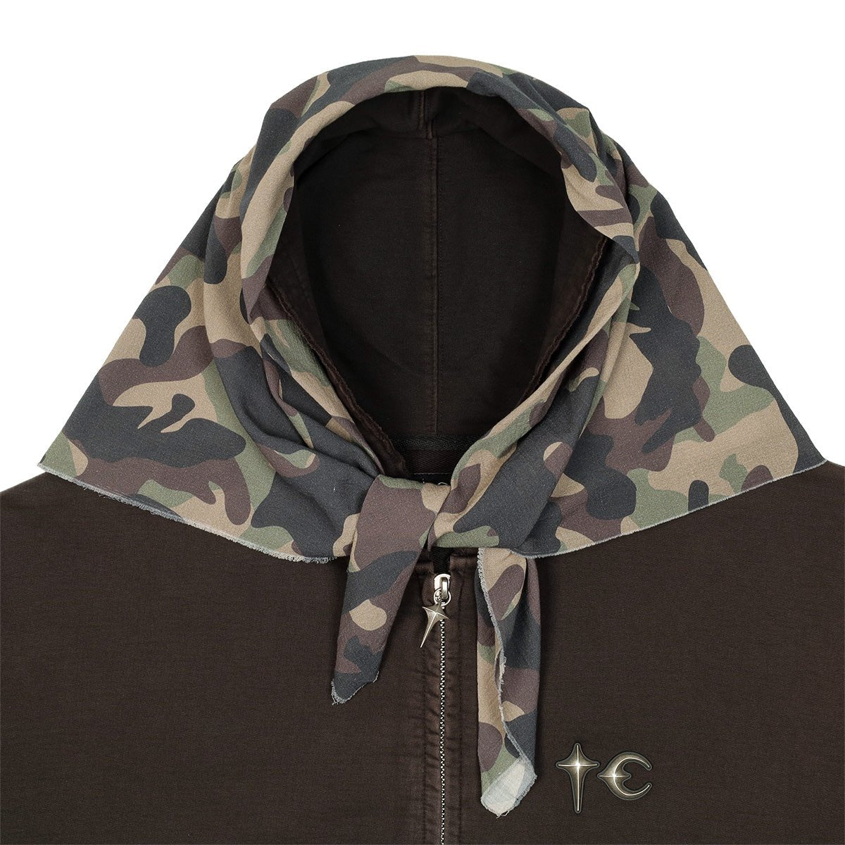 Thug Club (サグ クラブ) - CREED SCARF HOODED ZIP-UP HOODIE ジップ