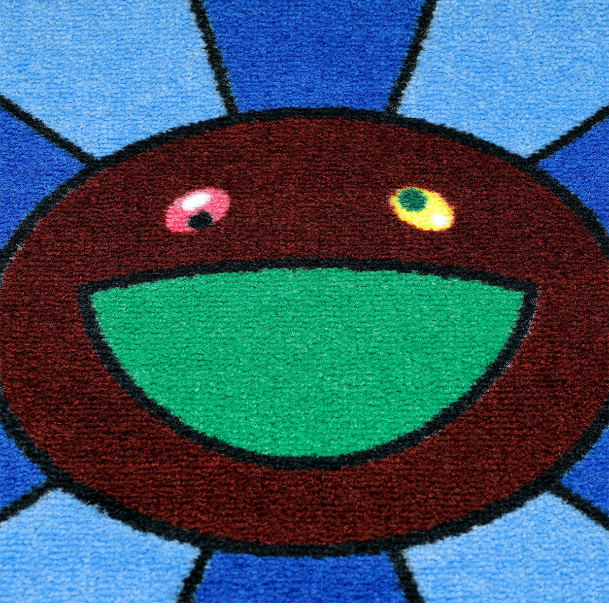 Takashi Murakami / kaikai kiki Diecut Floor Mat (Flower) Blue Mat