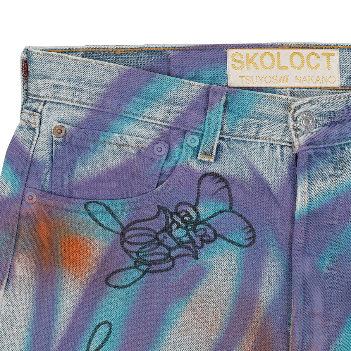 SKOLOCT - PAINTED SKO DENIM Denim Pants | cherry Official Online