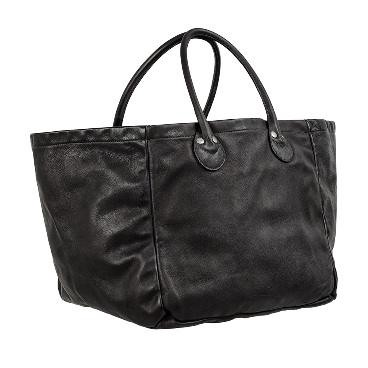 les six TAXED dyed leather bag 新品 LES SIX(レ・シス) - UGLY LEATHER BAG トートバッグ | cherry