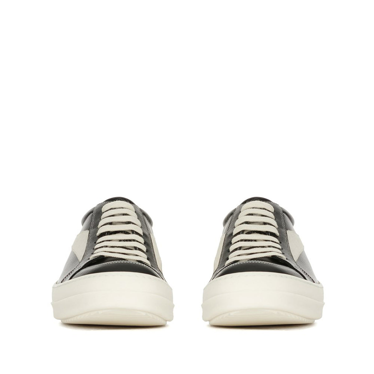 RICK OWENS - VINTAGE SNEAKS BLACK/MILK sneakers | cherry online