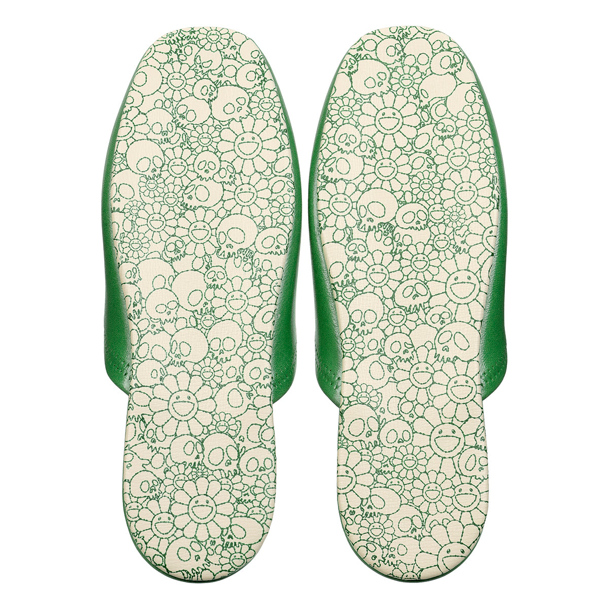Takashi Murakami / kaikai kiki - Flower Vinyl Slippers Green 