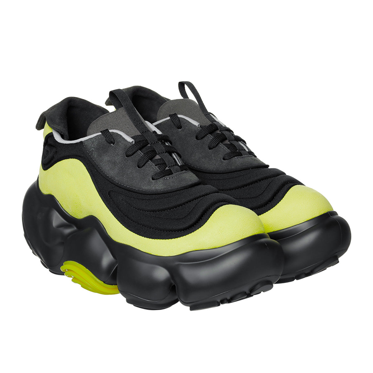 grounds (グラウンズ) - MOOPIE NAZCA LACE BLACK CITRON/BLACK SOLID