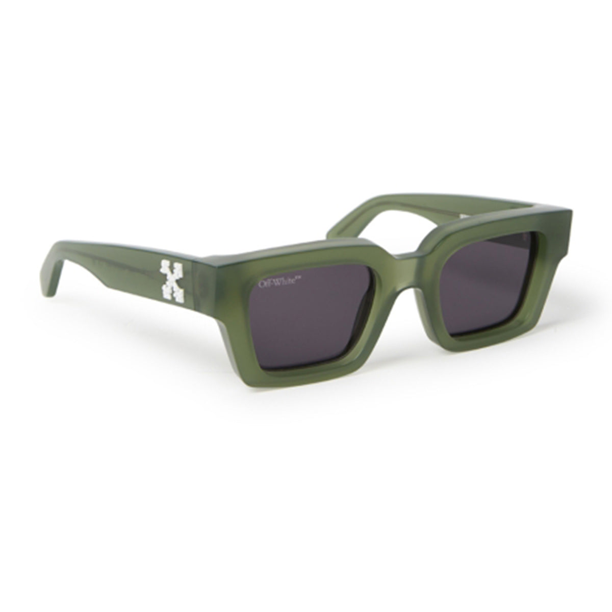 OFF WHITE (オフホワイト) - VIRGIL SUNGLASSES GREEN/DARK GREY