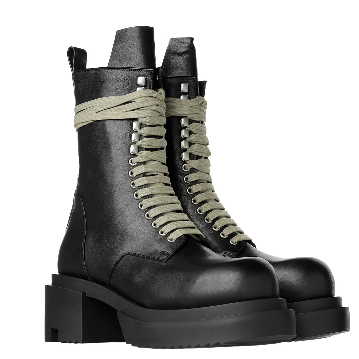 リックオウエンスブーツ Rick Owens (リックオウエンス) - LACEUP BOGUN ブーツ | cherry