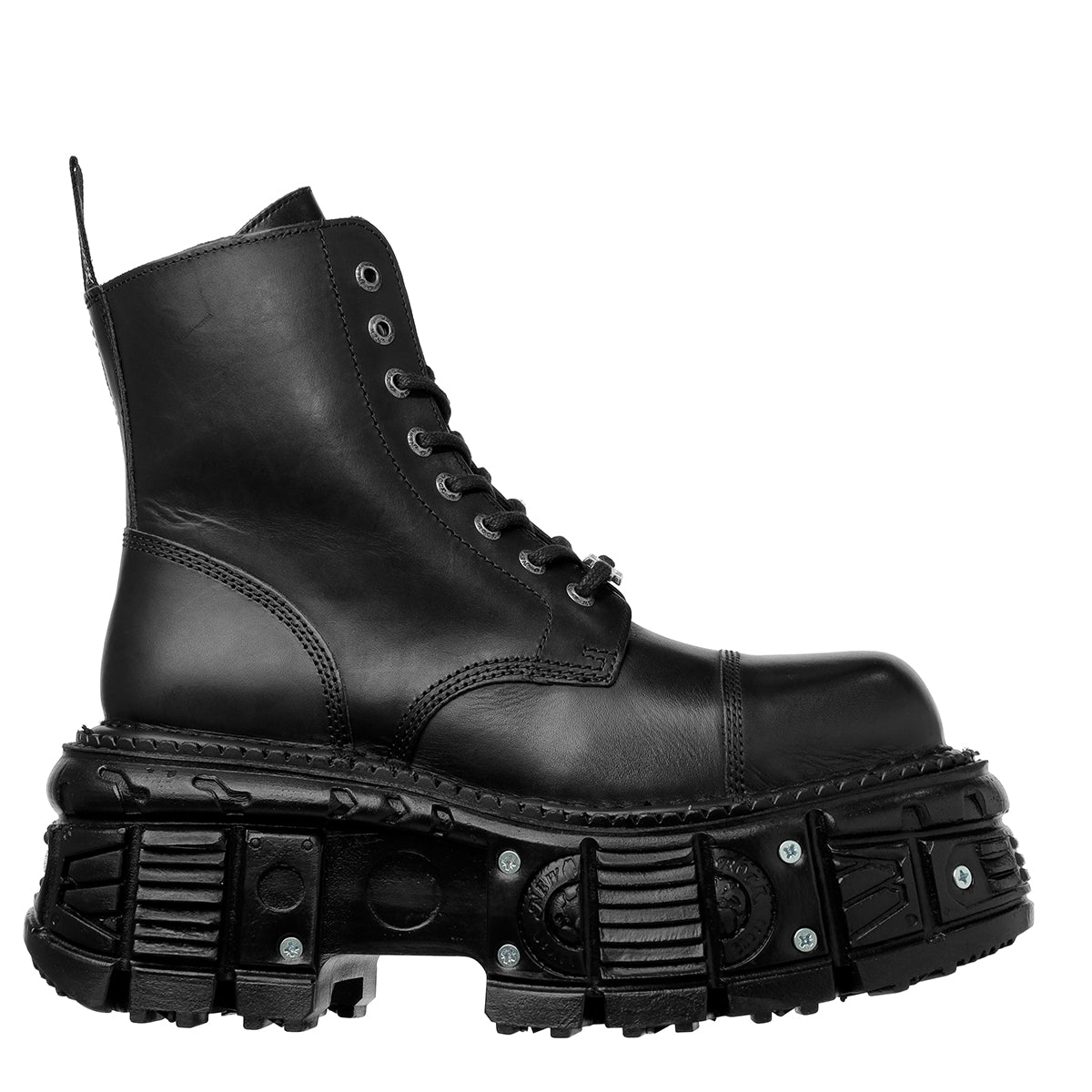 NEWROCK ( ニューロック ) - ANKLE BOOT BLACK IMPERFECT WITH LACES M
