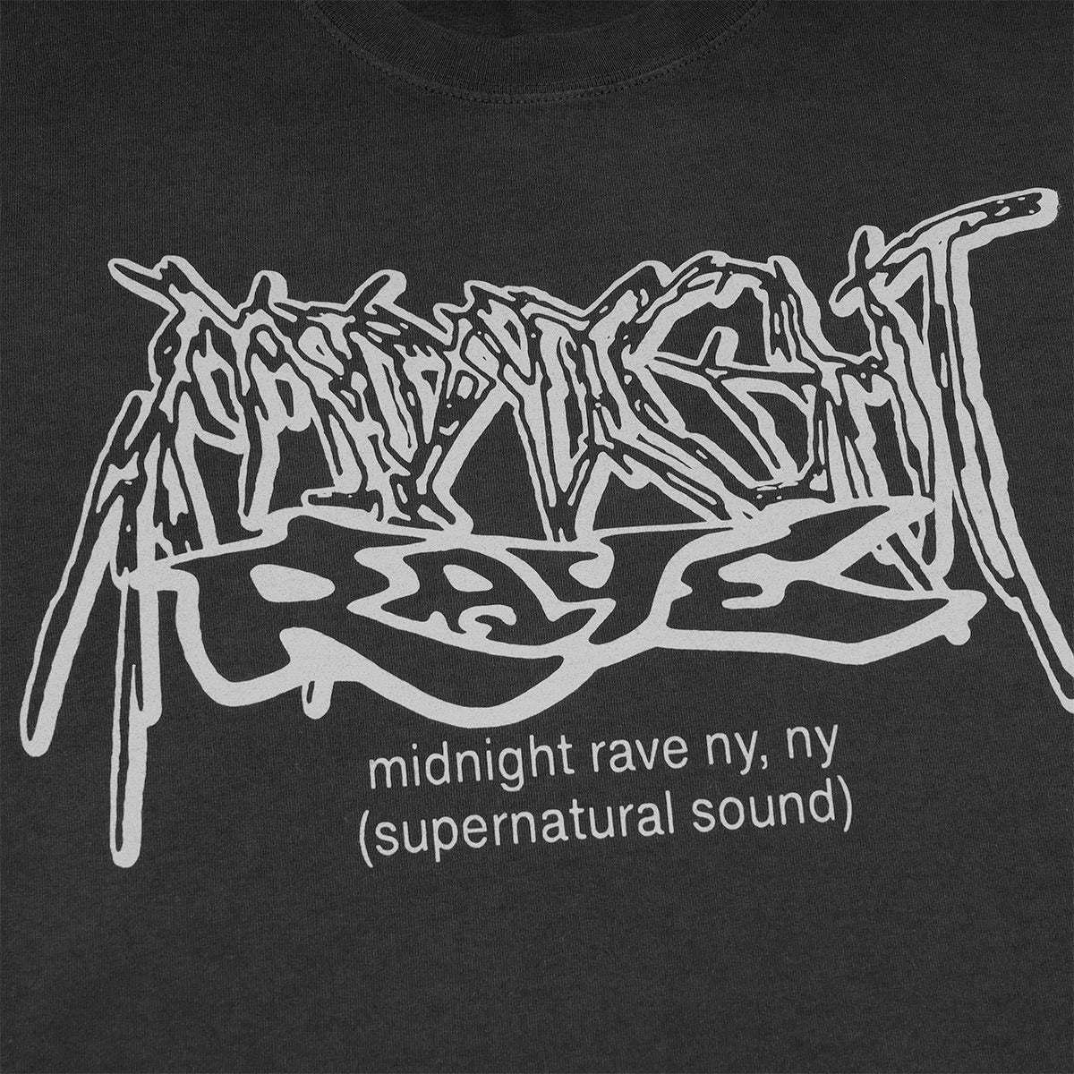 midnight rave - SUPERNATURAL LOGO L/S TEE T-shirt | cherry